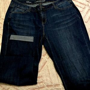 Lane Bryant Womens Boyfriend Cut SZ 16 Medium Wash Jean